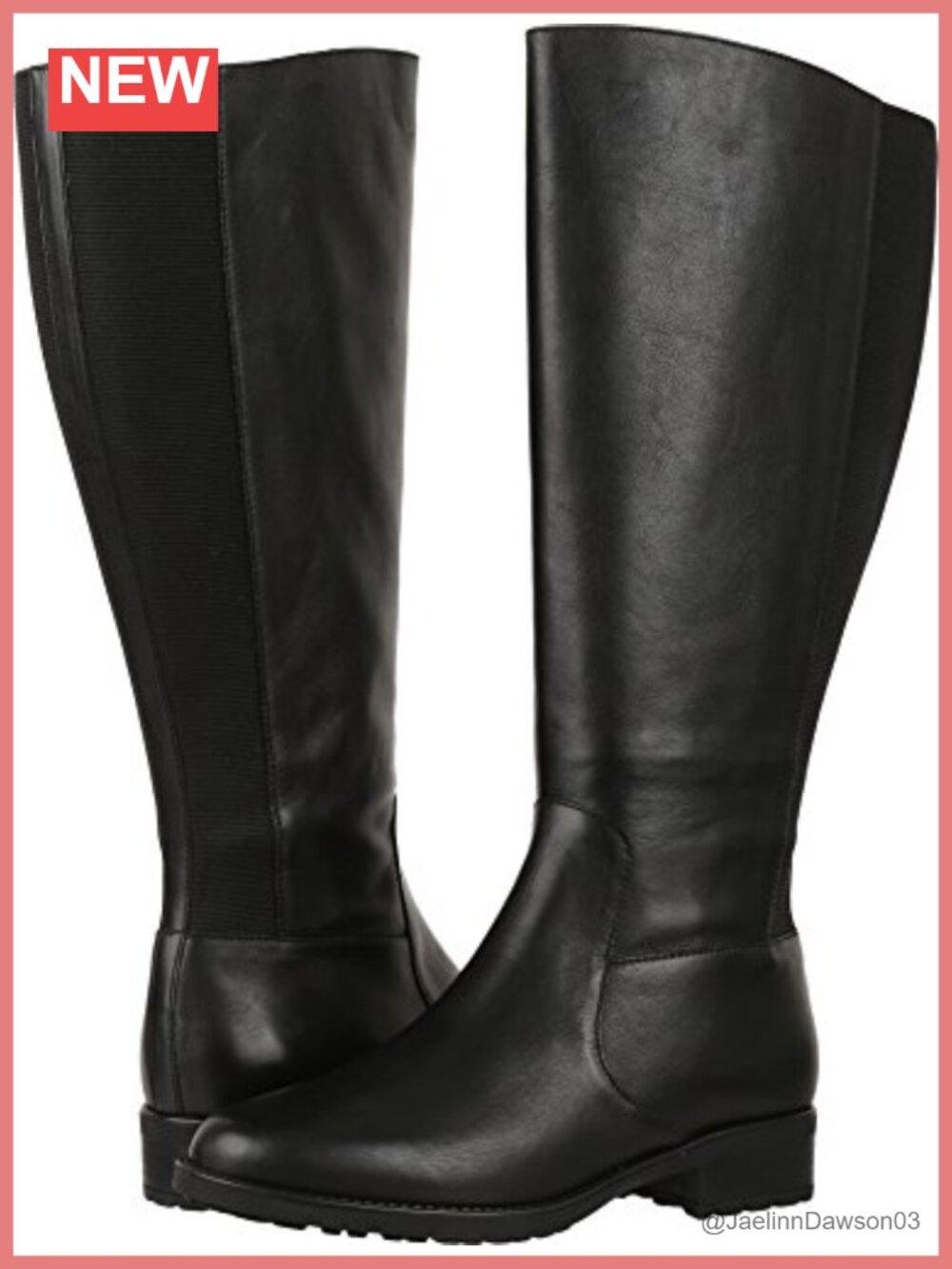 Italian Leather Wide Calf Knee High Riding Boots